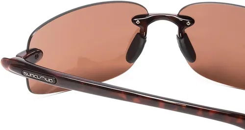 Vista 4 de Suncloud Optics Excursion - Gafas de sol polarizadas (montura de tortuga, lente polarizada marrón)