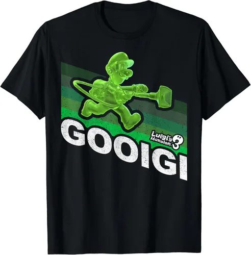 Vista 2 de Luigi's Mansion 3 Gooigi Retro Line - Camiseta, Negro, S