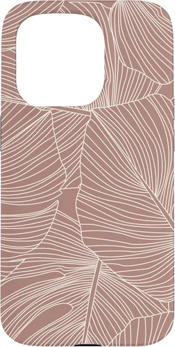 Vista 14 de Modern Minimal Neutral Tropical Monstera Leaf (Terracotta) Case for iPhone 17