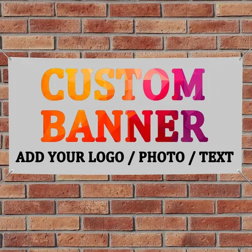 Vista 7 de Personaliza tu propio cartel con foto, imagen, fotografía, logotipo o nombre, pancartas personalizadas para fiesta de cumpleaños, negocio, 10' X 3