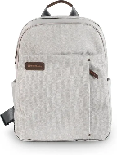Vista 20 de UPPAbaby Mochila cambiador - Bolsillo para botella y portátil, funda para carrito - Ada Ada-sand Melange Cuero Castaño