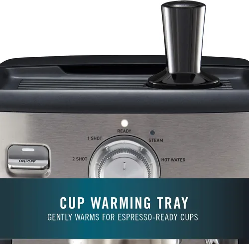 Vista 5 de Calphalon BVCLECMP1 Temp iQ - Máquina de café expreso con varita de vapor, acero inoxidable