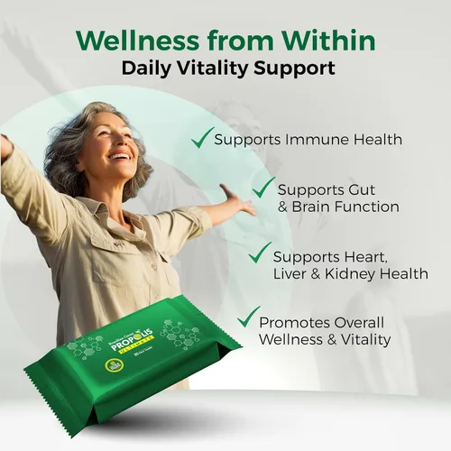 Vista 6 de LABO Nutrition Propóleos verdes brasileños Ultimate – Contiene > 7% o 28 mg por porción de Artepillina C y >5% de flavonoides, para apoyo