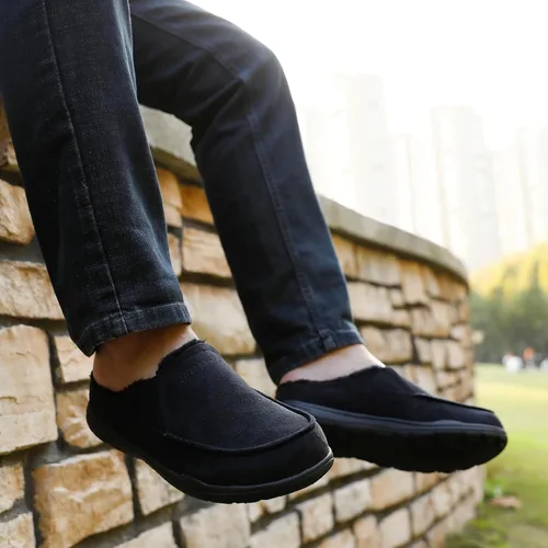 Vista 7 de LazyStep Pantuflas tipo zueco con acolchado para hombre McCoy Negro