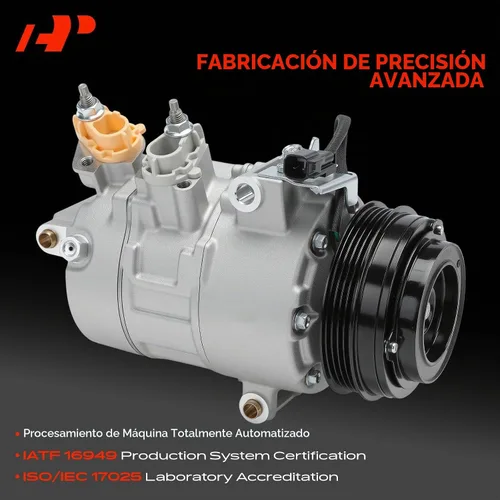Vista 3 de Compresor de aire acondicionado A-Premium con embrague