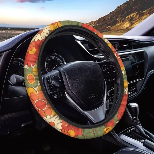 Vista 29 de Asian Dragon - Funda universal para volante de automóvil, accesorios interiores de automóvil, lavable, transpirable, funda para volante