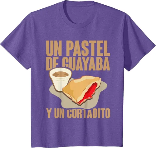 Vista 60 de Funny Cuban Coffee Guayaba Guava Breakfast T Shirt T-Shirt Asphalt Grey