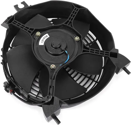 Vista 7 de Fydun Reemplazo de condensador Ventilador de refrigeración Aire acondicionado de coche Ventilador de hoja curvada para L200 Pajero Sport KH4W OE