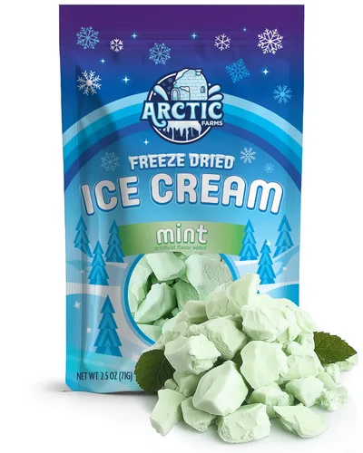 Vista 9 de Arctic Farms Trozos de Helado Liofilizado Empaquetados y en Caja - No se Derrite (1 libra, S'mores)