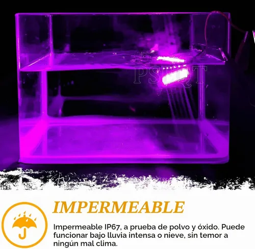 Vista 3 de PSEQT 10 unidades de luces LED de tira de roca para auto, luces de rueda de bajo brillo, kits de iluminación para guardabarros, impermeables