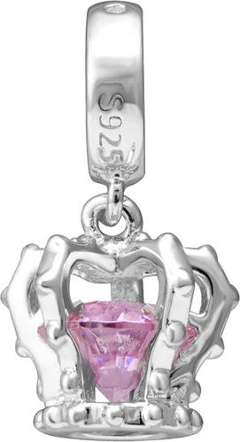 Vista 2 de Tiara - Abalorios colgantes de plata de ley 925 con circonita cúbica para pulsera europea