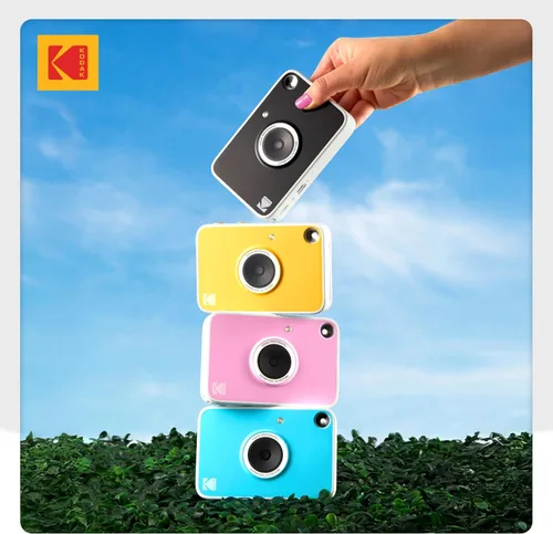 Vista 8 de KODAK Printomatic+ - Paquete de inicio de cámara digital de impresión instantánea + Estuche de transporte + Papel fotográfico adhesivo Zink de 20