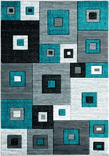 Vista 7 de United Weavers of America Bristol Cicero - Alfombra turquesa, 2'7" x 4'2