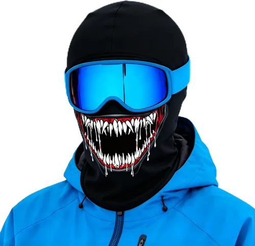 Vista 43 de Pasamontañas 3D, máscara de cara completa, resistente al viento, máscara de esquí con calavera táctica para motocicleta, ciclismo, Halloween 4