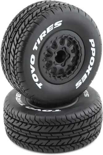 Vista 4 de Lifehead 1/10 RC Short Course - Neumáticos para camiones todo terreno, adecuados para TRAXXAS Slash4X4 ARRMA SENTON 4X4 V3 Losi Ford Raptor Baja