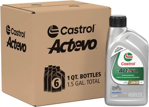 Vista 7 de Castrol Actevo Xtra 10W-40 aceite para motocicleta de cuatro tiempos
