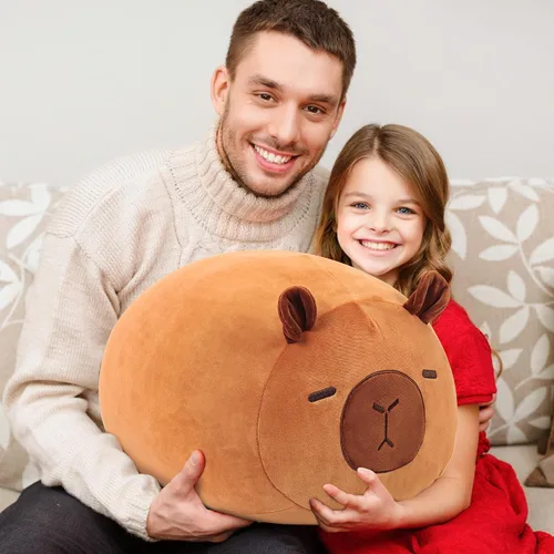 Vista 4 de Wepop Capybara - Peluche de 20 pulgadas, lindo peluche de Capybara, almohadas de peluche, regalos para niños, adultos, niños y niñas