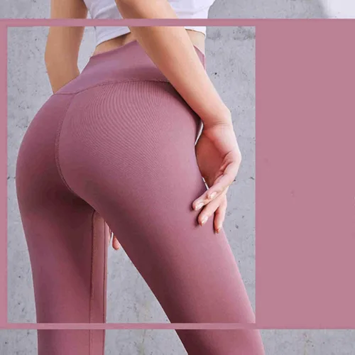Vista 6 de ZHAOXIAN Pantalones de yoga de cintura alta con bolsillos, control de abdomen, pantalones de entrenamiento para mujer, leggings de yoga elásticos