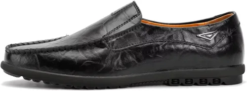 Vista 3 de Mocasines de cuero casuales de alta calidad para hombre, zapatos de conducción, mocasines para hombre, ligeros y transpirables