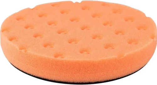 Vista 2 de Makita T-02674 Almohadilla de pulido de espuma de gancho y bucle de 5-1/2", naranja