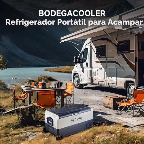 Vista 2 de BODEGACOOLER Refrigerador de Coche de 12 Voltios, Congelador Portátil de 38 Cuartos de Galón, Refrigerador para Coche de Doble Zona con Control por