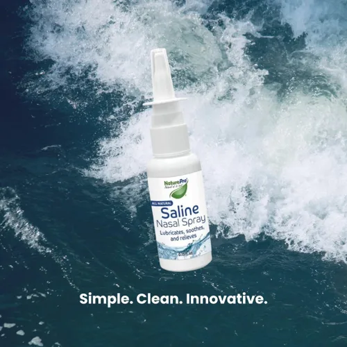 Vista 6 de Spray nasal salino natural, 0.75 onzas líquidas, Kosher, fórmula hidratante de doble sal (paquete de 2)
