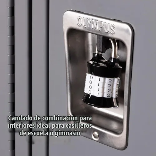 Vista 7 de Master Lock Candado de combinación de palabras, establezca su propia combinación para casilleros de gimnasio y escuela, candado de combinación