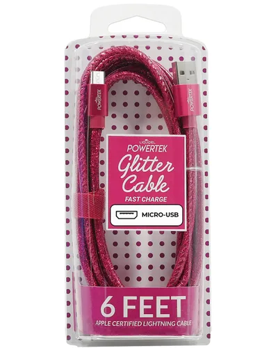 Vista 9 de Liquipel Powertek - Cable de carga micro USB para teléfonos celulares y dispositivos electrónicos, 6 pies (negro)
