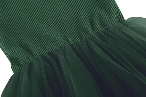 Vista 5 de Vestido tutú para niñas pequeñas, vestidos de tul sin mangas