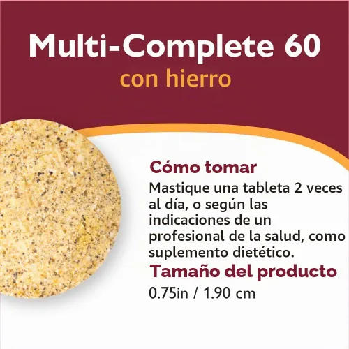 Vista 6 de Celebrate Vitamins - Masticables multicompletos, 60 mg de hierro, multivitamínico bariátrico diario para pacientes con gastrectomía de manga
