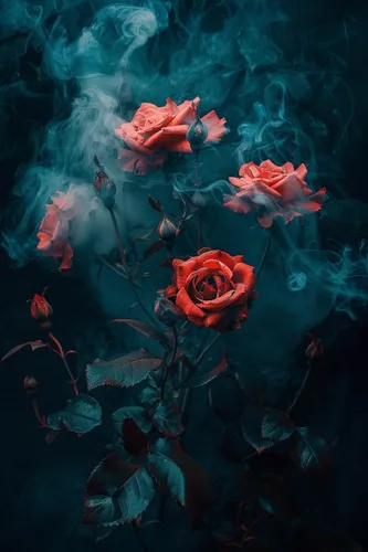 Vista 2 de The Parfumerie Botella de aceite de perfume Red Rose Attar grado A, sin alcohol, 1/3 oz (0.3 fl oz de Rollon)