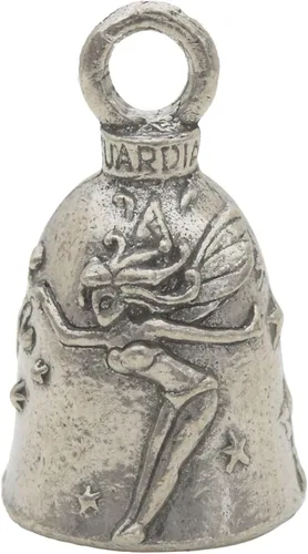 Vista 14 de Campana de buena suerte contra el mal de ojo de Guardian Bell con llavero y bolsa de regalo de terciopelo negro Regalo de buena suerte de peltre