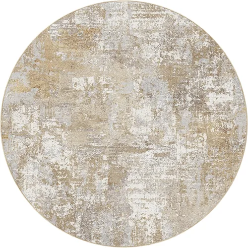 Vista 9 de Tortania Alfombra redonda lavable de 5 pies para sala de estar: Alfombra moderna abstracta neutra grande suave y delgada – Alfombra antideslizante