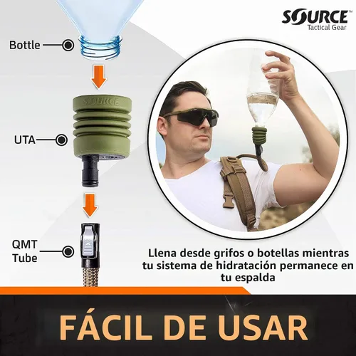 Vista 4 de Source Adaptador de tubo universal táctico para sistemas de hidratación