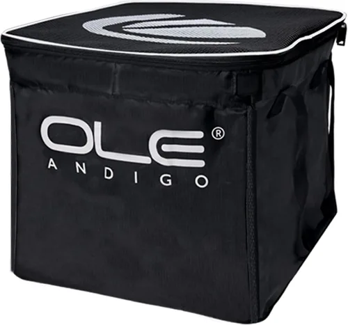 Vista 6 de Pelotas de tenis tolva cesta de pelota de tenis con bolsillos laterales, carrito de pelota de tenis ligero con capacidad para 160 bolas, carrito
