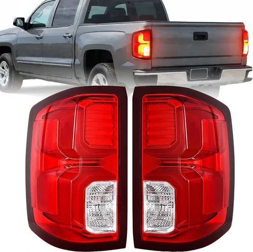 Vista 12 de Ensamble de luz trasera Nilight Compatible con Chevy Silverado 1500 2014 2015 2016 2017 2018 2019, 2500 HD 3500 HD, GMC Sierra 3500HD 2015-2019, Par