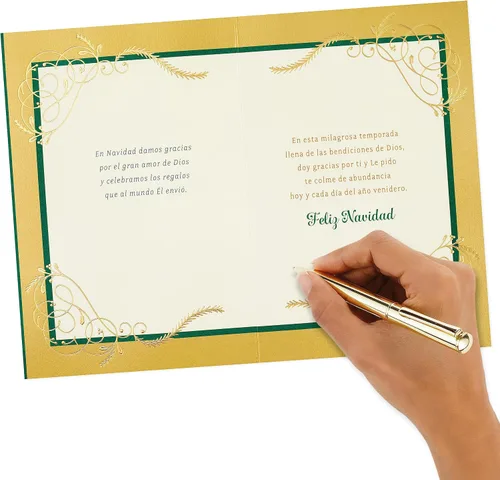 Vista 8 de Tarjeta navideña Hallmark Vida en español (Celebrando desde lejos)