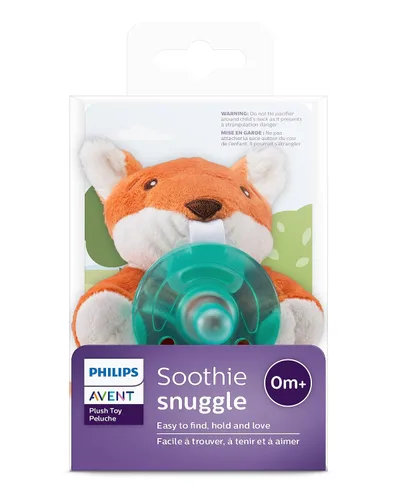 Vista 9 de Philips Avent Soothie Snuggle SCF347/08 - Soporte para chupete desmontable, 0.0 ft+, zorro, SCF347/08