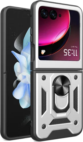 Vista 152 de Compatible con Tecno Pova Neo 2 Bracket Shell, con cubierta deslizante para lente de cámara compatible con Tecno Pova Neo 2 LG6n Case Negro