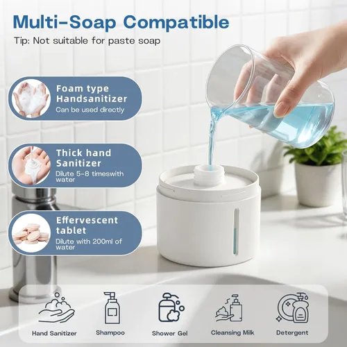 Vista 3 de Dispensador de Jabón de Espuma Bird of Peace - Divertido Lavamanos de Inducción de Caca de Paloma Dispensador Automático de Jabón para Cocina y Baño