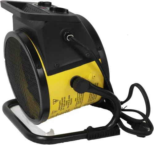 Vista 13 de Calentador de aire EUH1465, eléctrico, de Dura Heat, con base pivotante, 5,120 BTU, Amarillo Electric Garage Heater, Steel Body, Thermostat, Heats