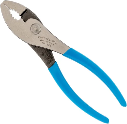 Vista 8 de Channellock 524 Alicates de Junta Deslizante Cizalla Little Champ, 4.5", Azul