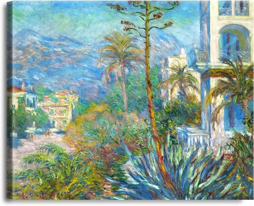 Vista 305 de A&T ARTWORK Antibes Seen from The Salis Gardens de Claude Monet Las Obras de Arte Clásico Mundial Reproducciones, Impresiones de Arte en Lienzo