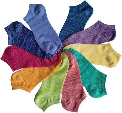 Vista 3 de Tipi Toe Women's 20 Pairs Colorful Patterned Low CutNo Show Socks