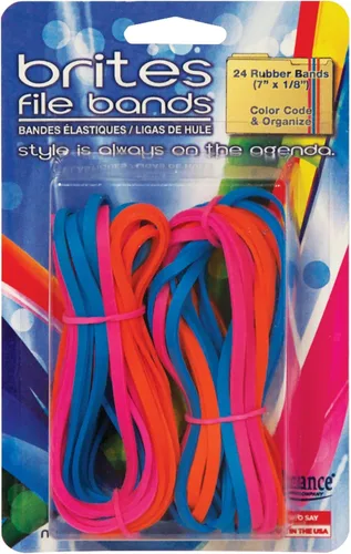 Vista 12 de Alliance 07706 Brites Pic-Pac - Bandas de goma, azul/naranja/amarillo/lima/morado/rosa, caja de 1-1/2 onzas (paquete de 2)
