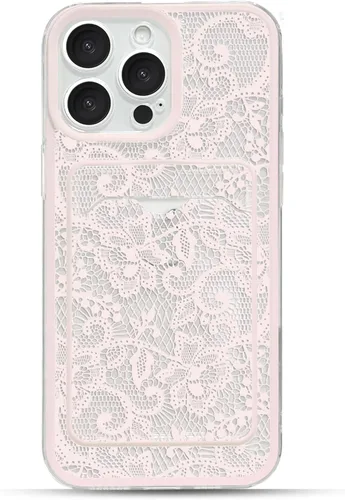Vista 9 de NITITOP Funda para iPhone 13 transparente linda flor de encaje - flor negra negro (Black Bloom)