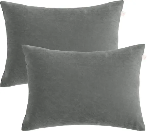 Vista 14 de BEDSUM Paquete de 2 almohadas pequeñas, mini almohada de microfibra de 11 x 7 pulgadas para viajes, mascotas, suaves y lavables a máquina, almohadas
