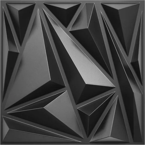 Vista 10 de STICKGOO Paneles de pared 3D, paquete de 33 paneles de pared con diseño de rayo y diamante para decoración de pared interior, paneles de pared