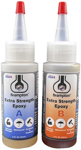 Vista 9 de Brampton Epoxi extra resistente, vida útil de 20 minutos, kit de pegamento epoxi impermeable de 2 partes para azulejos, metal, cerámica, vidrio