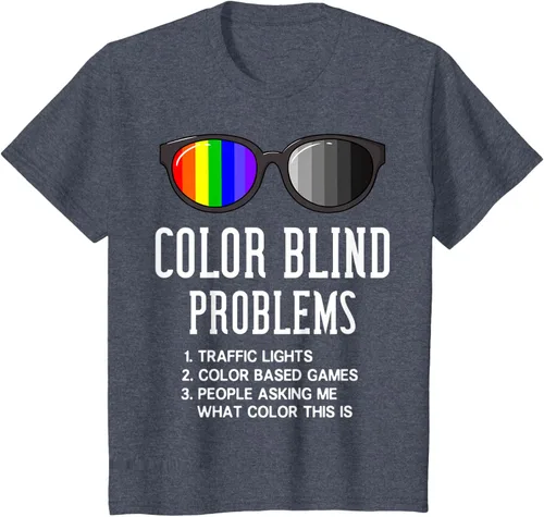 Vista 14 de Color Blind Problems - Camiseta para regalo con gafas de prueba